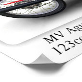 MV Agusta 125 Sport SE Motorcycle - A3/A4 Poster (Coin)