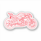 MV Agusta Brutale 1000RR Neon style Sticker (Voorkant)