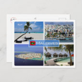 MV Maldiven - Briefkaart (Voorkant / Achterkant)