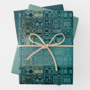MVB Blauwe Teal- Nepglas -Inpakpapier Inpakpapier Vel