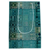 MVB Blue Teal- FauxGlass -Wrapping Paper Medium Cadeauzakje (Achterkant)