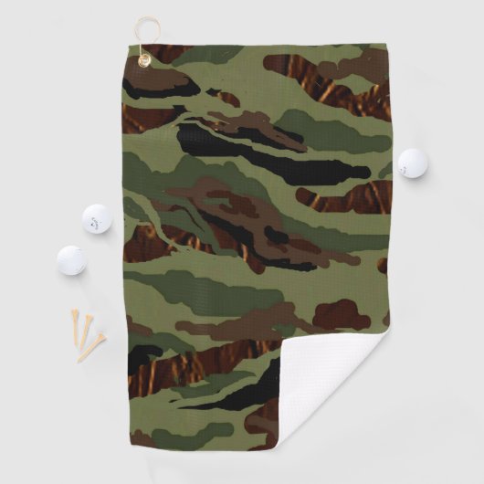 MVB Camouflage - Groen ontwerp Golfhanddoek (Insitu)