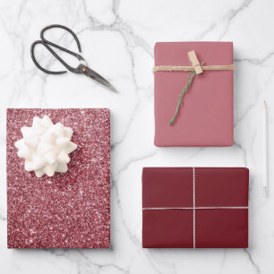 MVB Glanzend Roze Ontwerp Inpakpapier Vel