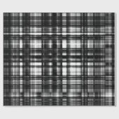MVB Lumber Jack Black & Grey Plaid Cadeaupapier (Vlak)