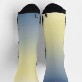 MVB Ombre geel blauw Sokken (Top)