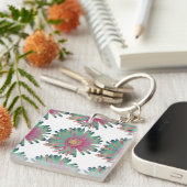 MVB Pastel Daisy Multi Kleur - Design 2 Sleutelhanger (Voorkant Rechts)