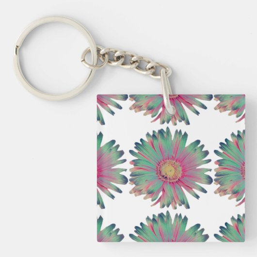 MVB Pastel Daisy Multi Kleur - Design 2 Sleutelhanger (voorkant)