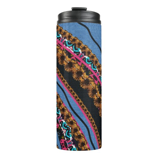 MVB Textiel Abstracte Creatieve Stukken Thermosbeker (Voorkant)