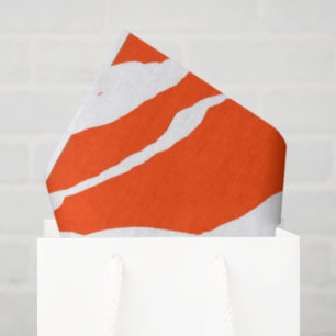MVB Tiger Stripes Design - Sinaasappel & Wit Tissuepapier