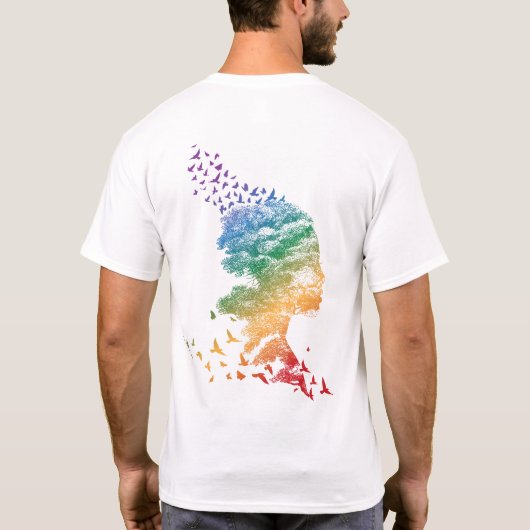 MVFREE Pride Mannen T-shirt (Achterkant)