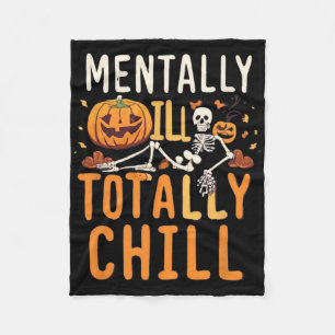 Mvoorbije, maar volledig chill Halloween Costume S Fleece Deken