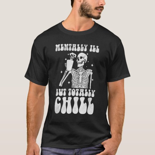 Mvoorbije, maar volledig chill Halloween Costume S T-shirt (Voorkant)