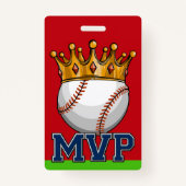 MVP Baseball Lanyard Badge (Voorkant)
