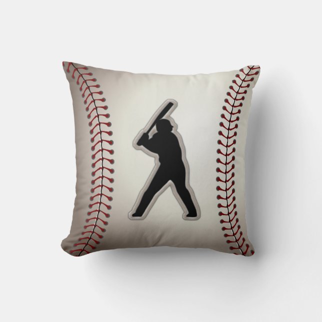 MVP Baseball Player - Koel Baseball-opnamen bekijk Kussen (Voorkant)