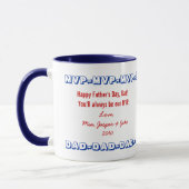 MVP DAD personalized Father's Day mug (Gauche)
