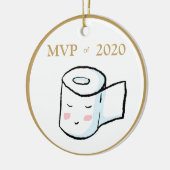 MVP De 2020 Funny Toilet Papier de Noël Ornement (Gauche)