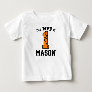 MVP is 1 Basketball Sports First 1st Birthday