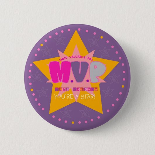 MVP PAL-BUTTONNEN RONDE BUTTON 5,7 CM (Voorkant)