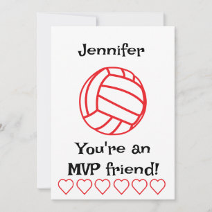 MVP Volleybal Kids Klaslokaal Vakantiekaart Feestdagenkaart
