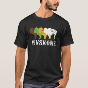 Mvskoke Creek Muskogee Inheemse Amerikaanse Mannen T-shirt