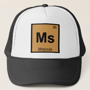 Mw. - Missoula Montana Scheikunde Periodiek Systee Trucker Pet