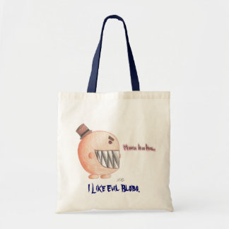 Mwahaha... ik hou van boze Blobs. Tote Bag