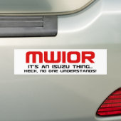 MWIOR Bumpersticker (Op auto)