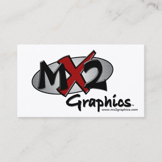 MX2 Graphics Company Logo Visitekaartje (Voorkant)