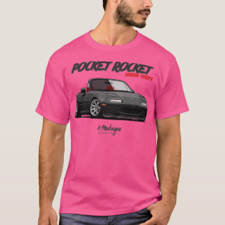 MX5 Miata zwart T-shirt