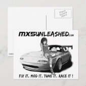 MX5 Onbelaste Briefkaart (Voorkant / Achterkant)