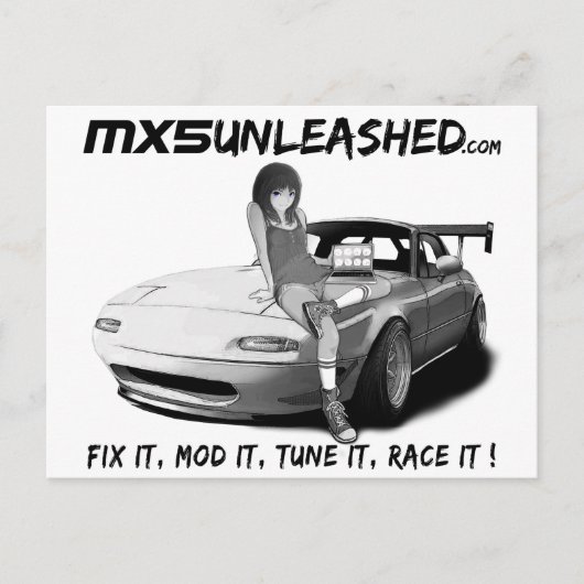 MX5 Onbelaste Briefkaart (Voorkant)