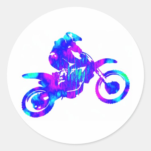 MX INTER GALACTIC RONDE STICKER (Voorkant)