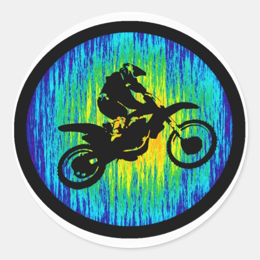 MX KOUDE START RONDE STICKER (Voorkant)