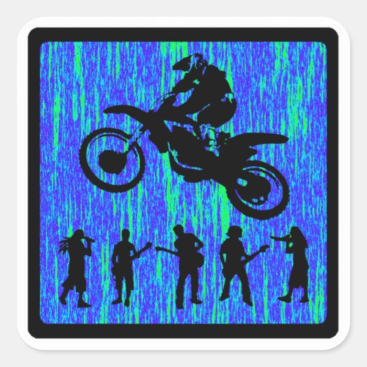 MX LEPEL GESTYLED VIERKANTE STICKER (Voorkant)