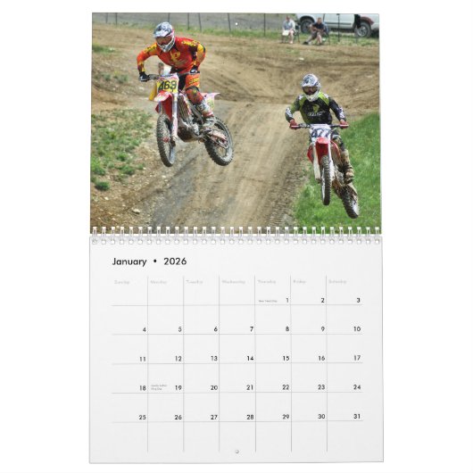 MX Motocross-batalkalender Kalender (Jan 2026)