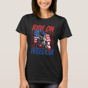 Mx Motocross ons Flag Bike Biker - Dirt Biking 4th T-shirt
