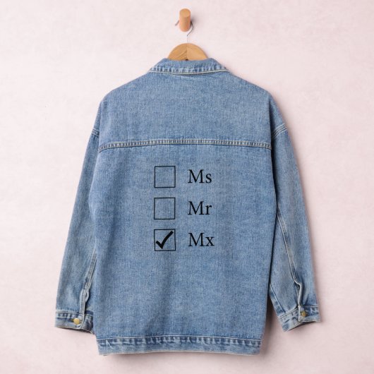 MX titel (drie opties) Denim jas Jacket (Hangar)
