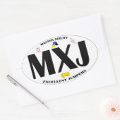 MXJ Dog Agility titre Sticker (Enveloppe)