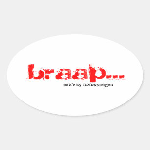 MX'n breap stickers - rood