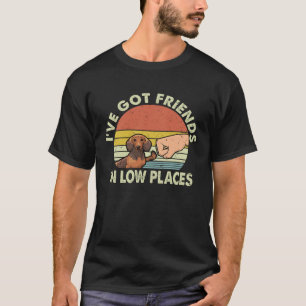 mY6l teckel Ik heb vrienden in lage PL T-shirt