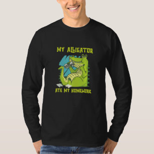 My Alligator Ate My Homework Reptiles Zoo Ponds Cr T-shirt