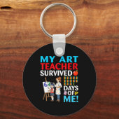 My Art Teacher Survived 67 Days Of Me Student Back Sleutelhanger (Voorkant)