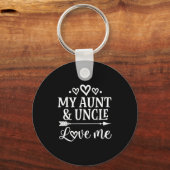 My Aunt And Uncle Love Me Niece  Sleutelhanger (Voorkant)