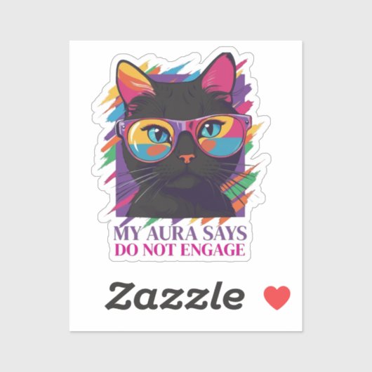 My Aura Says Sticker (Feuille)