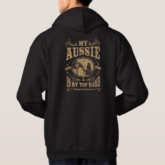 My Aussie is my Top Hand - Homme Zip Up Sweat - sh (Dos)