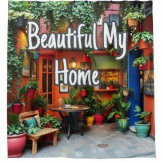 My Beautiful Home  Douchegordijn