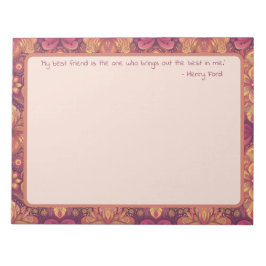 My Best Friend Floral Note[bewerken] Notitieblok