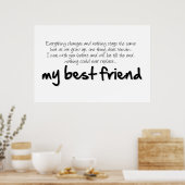 My best friend poster (Keuken)
