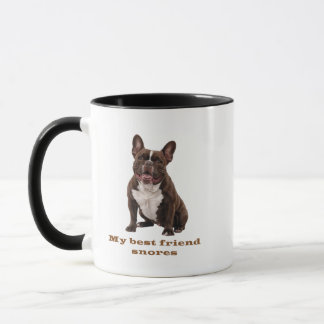 My Best Friend Snores – French Bulldog Brown Mug Mok