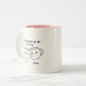 "My Best-Tea" Cute Personalized Best Friend Mug  (Devant gauche)